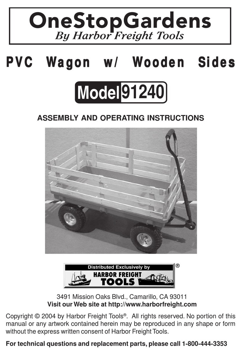 Harbor Freight Tools OneStopGardens 91240 Assembly and operating instructions