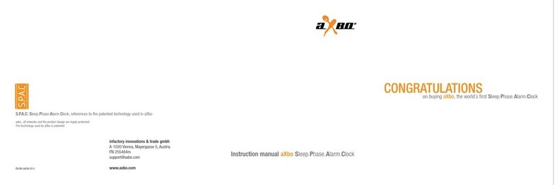 aXbo Sleep.Phase.Alarm.Clock instruction manual