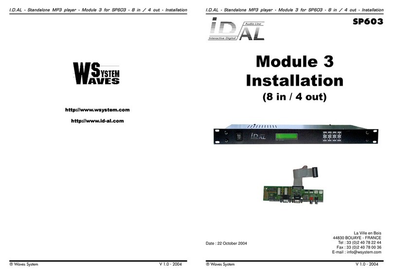 I.D. AL SP603 manual