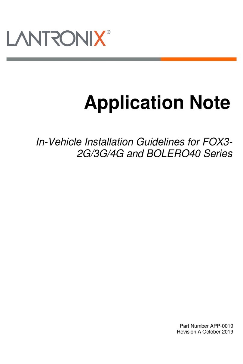 Lantronix BOLERO40 Series Application note Lantronix BOLERO40 Series Application note