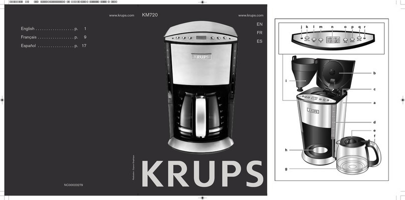 Krups KM720 User manual