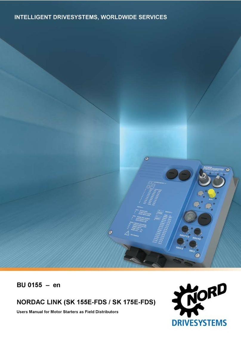 Nord Drivesystems NORDAC LINK SK 155E-FDS Series user manual Nord Drivesystems NORDAC LINK SK 155E-FDS Series user manual