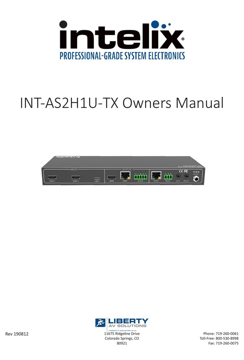 Liberty Intelix INT-AS2H1U-TX owner's manual