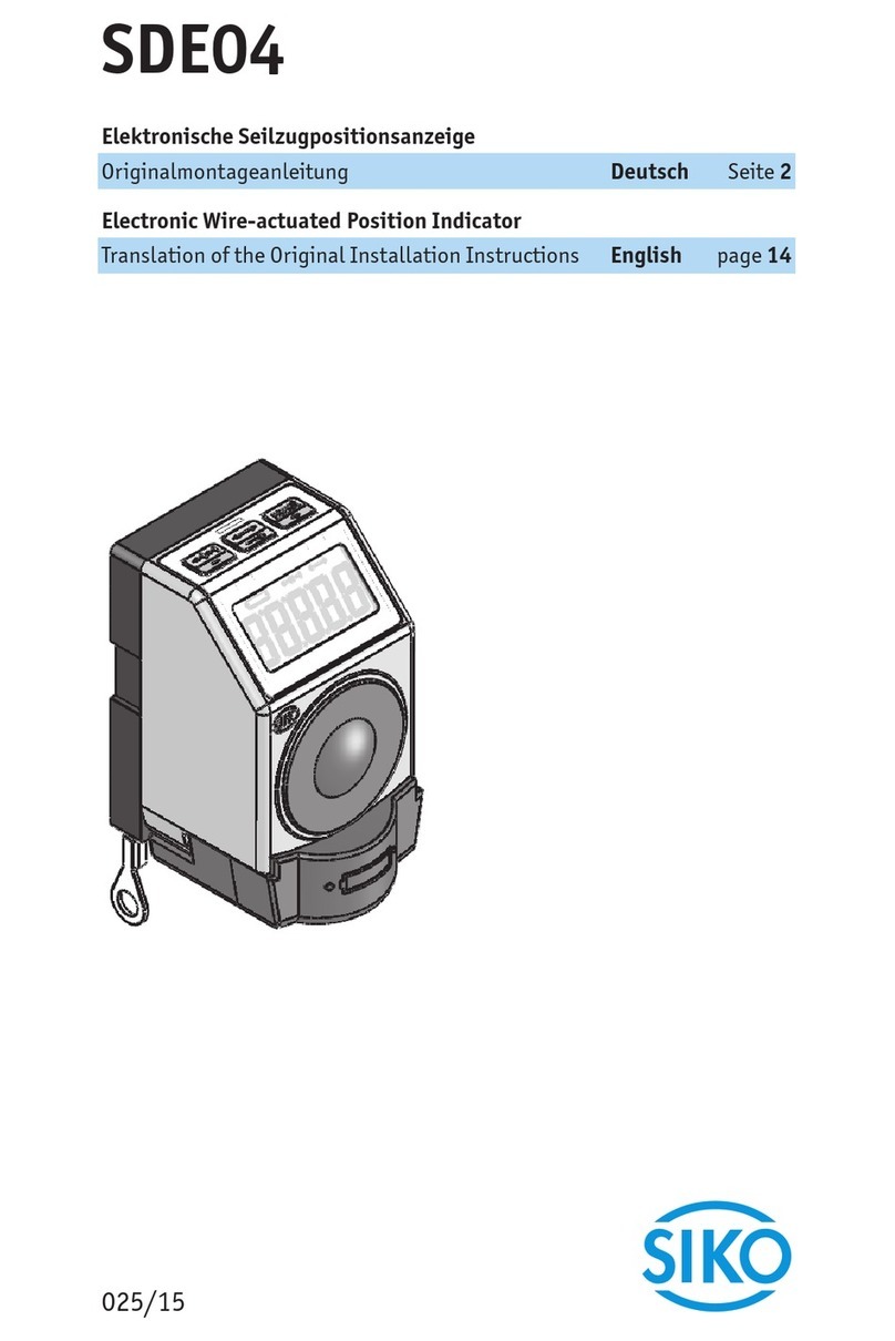Siko SDE04 User manual