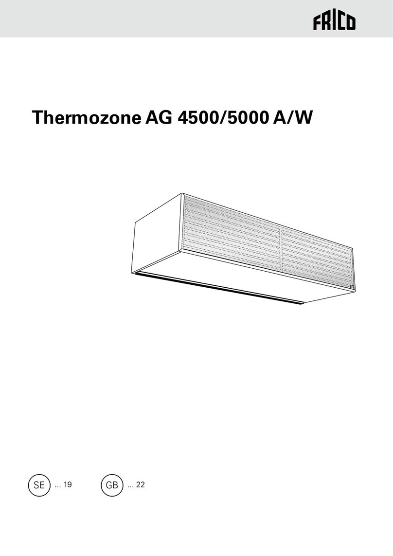 Frico Thermozone AG 4000 A Series User manual
