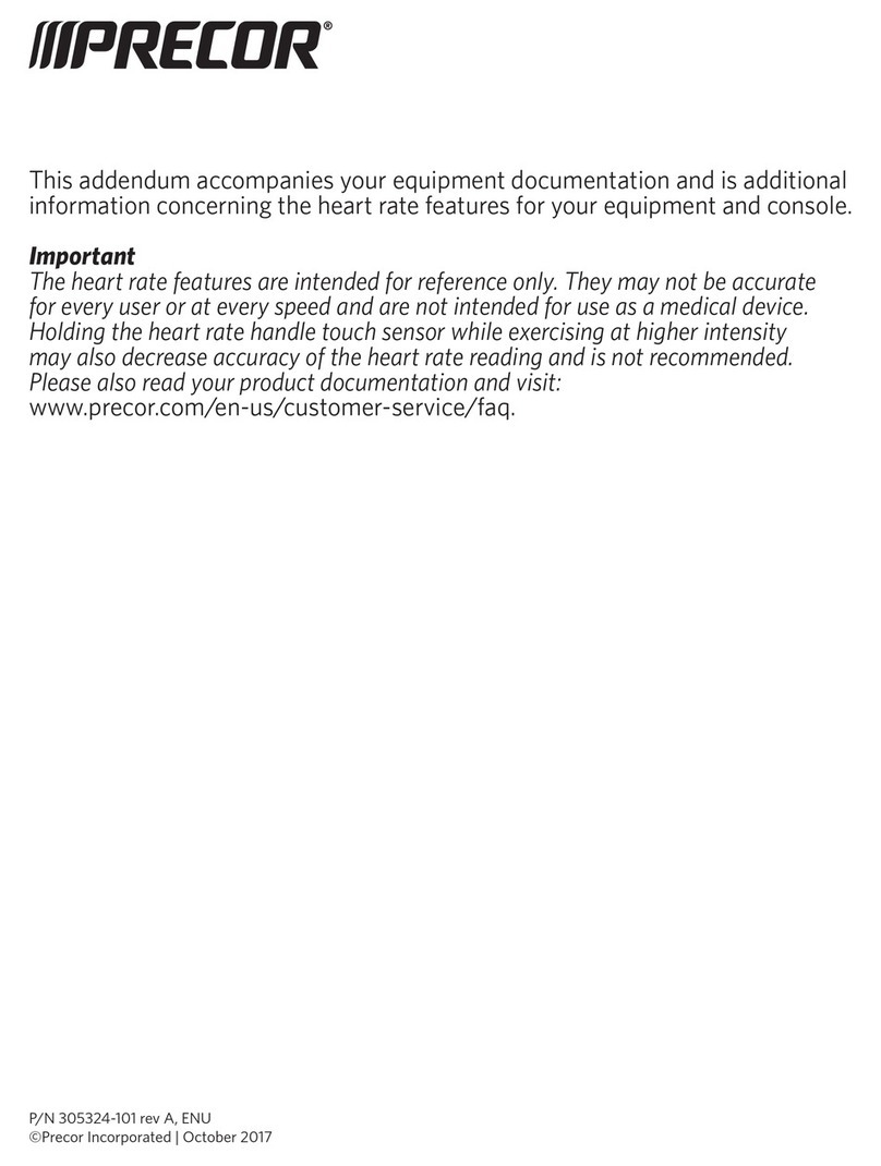 Precor Experience Series User manual