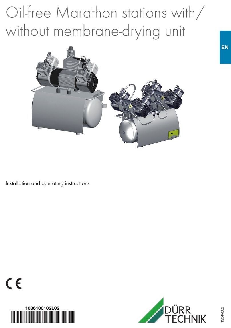 Dürr Technik HB-304M Installation and operationg instructions