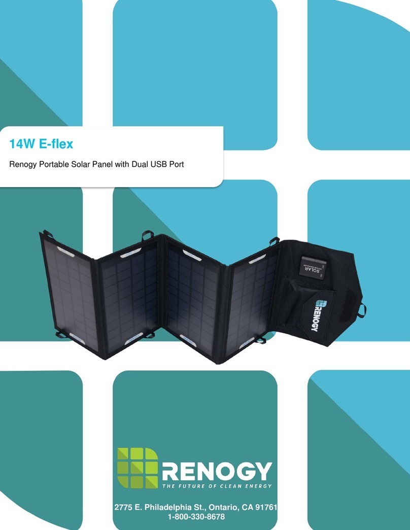 Renogy E-flex 14W quick start guide