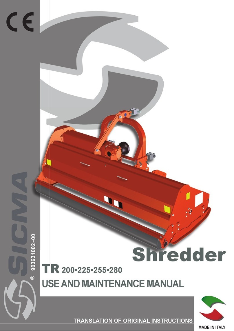 Sicma TR 200 Use and maintenance manual