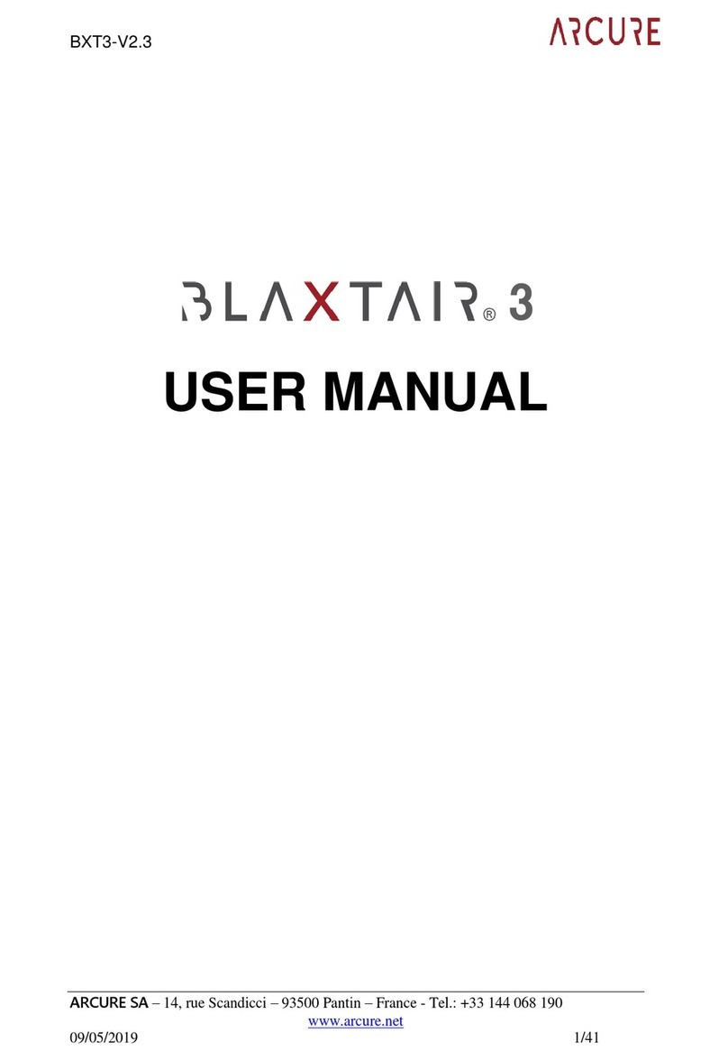 ARCURE BLAXTAIR 3 user manual