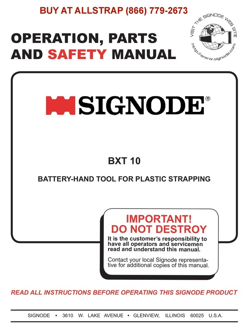 Signode BXT 10 Instruction Manual