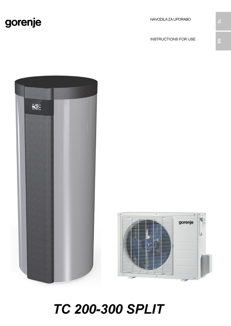 Gorenje TC 200 SPLIT Series User manual