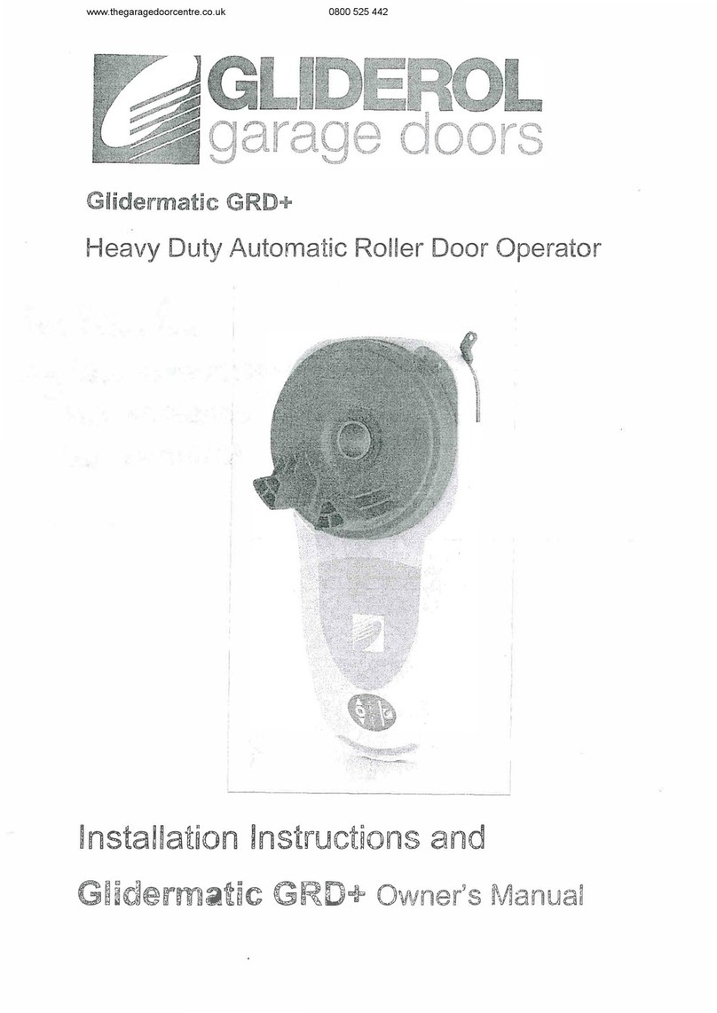 Gliderol Glidermatic GRD Quick start guide