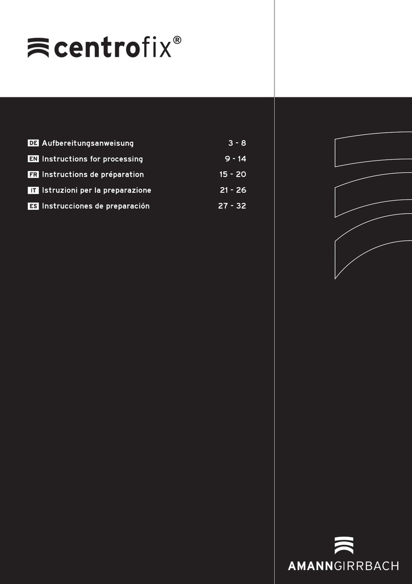 Amanngirrbach centrofix Series instructions