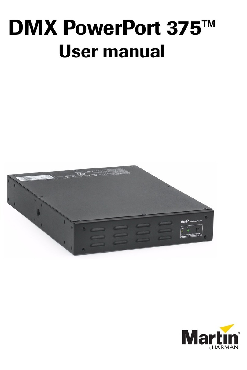 Harman Martin DMX PowerPort 375 Series User manual