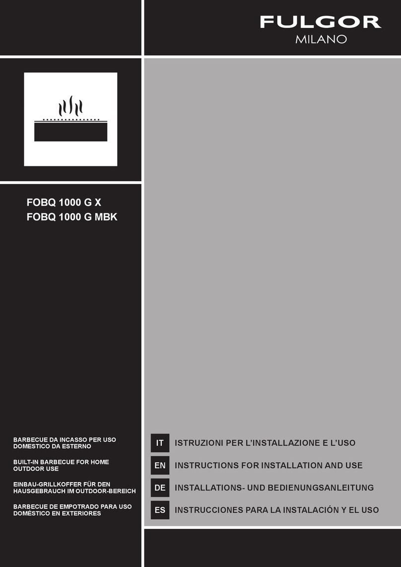 FULGOR FOBQ 1000 G MBK Instructions for installation and use