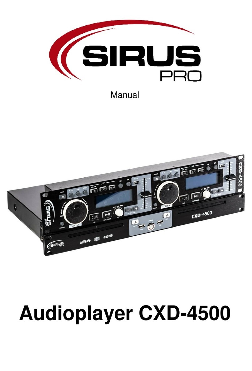 Sirus CXD-4500 User manual