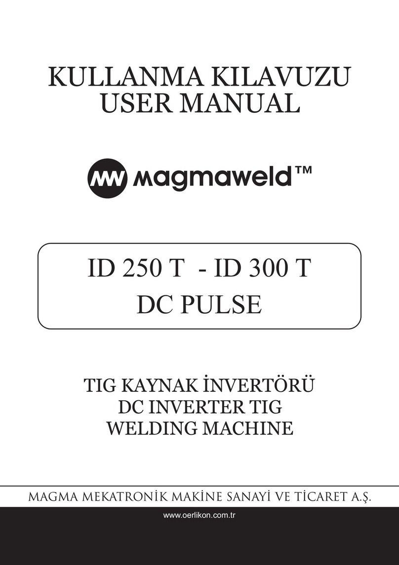 Magma Mekatronik Makine Sanayi ve Ticaret Magmaweld ID 250T DC PULSE user manual