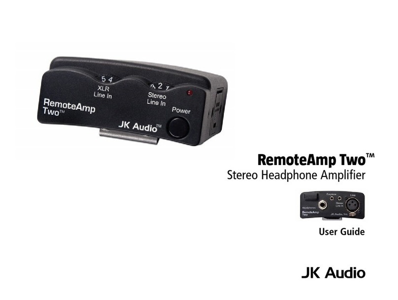JK Audio RemoteAmp Two User manual