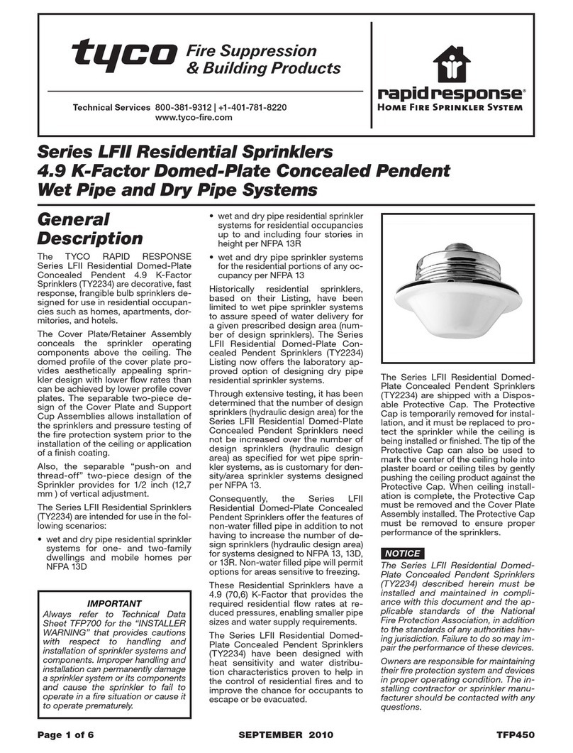 Tyco rapid response LFII Series Operating and maintenance instructions
