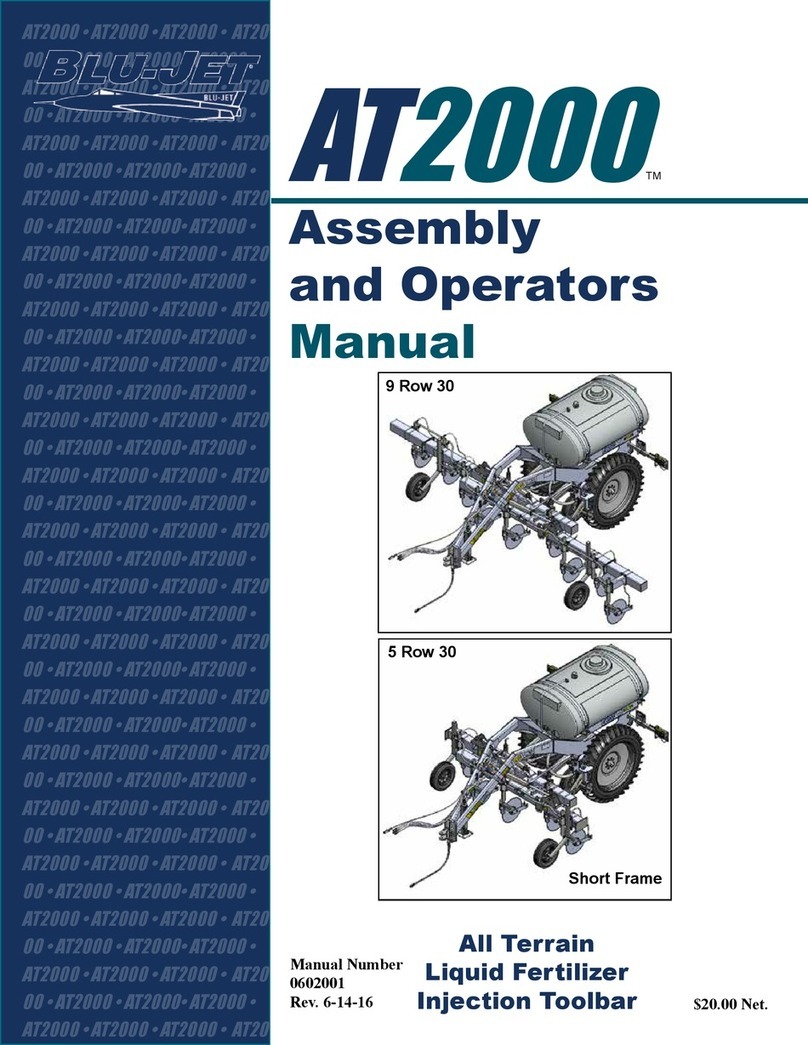 Thurston BLU-JET AT2000 Assembly and operators manual