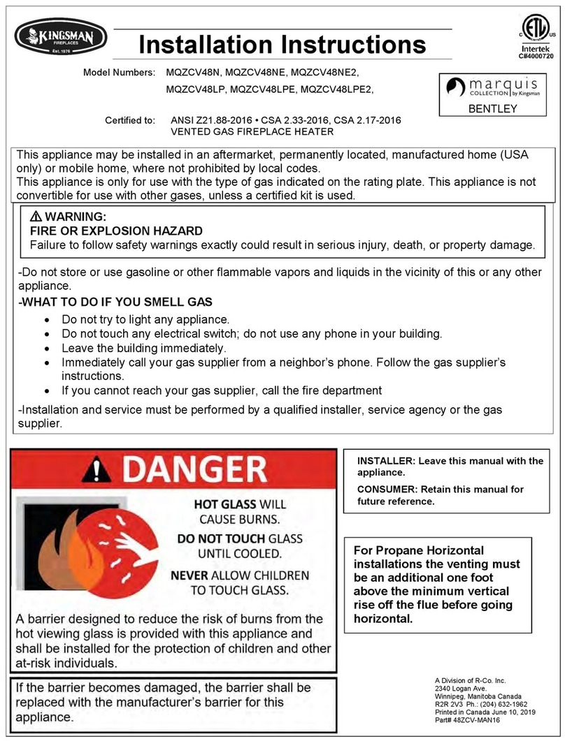 Kingsman MQZCV48NE User manual
