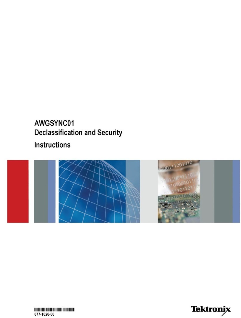 Tektronix AWGSYNC01 Installation and maintenance instructions