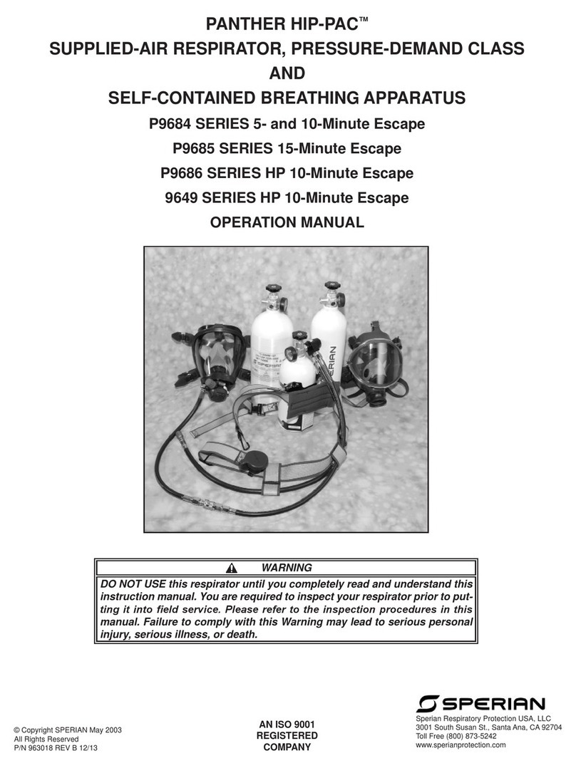 Sperian Panther Hip-Pac P9684 Series User manual