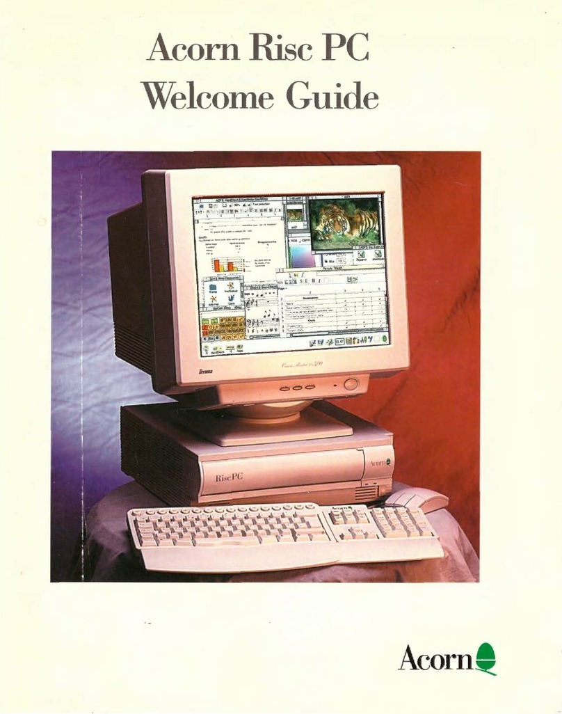 Acorn Risc PC Operating and safety instructions
