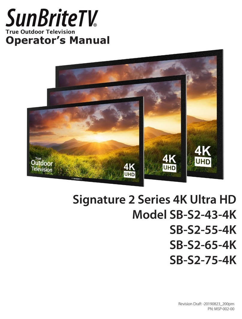 SunBriteTV Signature 2 Series Operator's manual