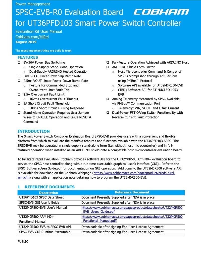 COBHAM SPSC-EVB-R0 user manual