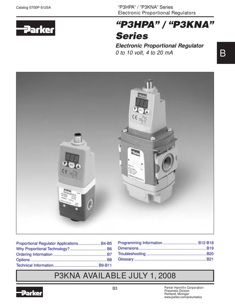 Parker P3HPA Series User manual