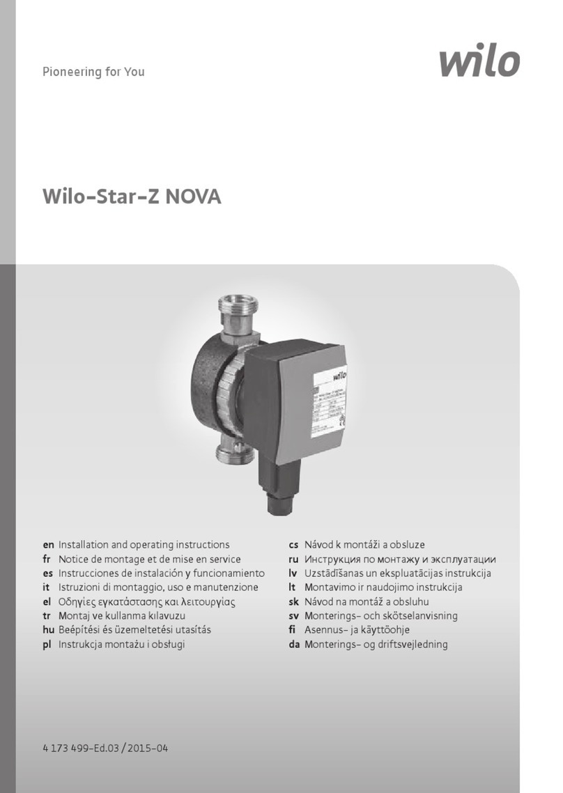 Wilo Wilo-Star-Z NOVA User manual Wilo Wilo-Star-Z NOVA User manual