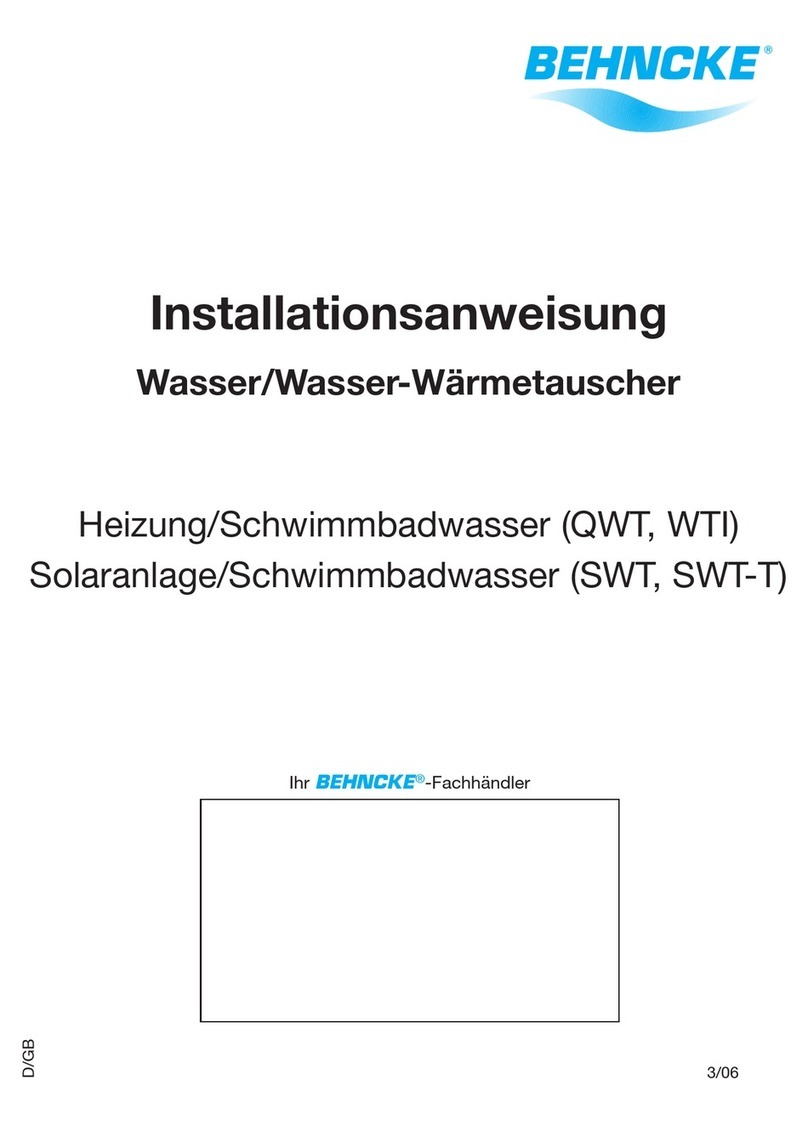 Behncke QWT Series Installation instruction