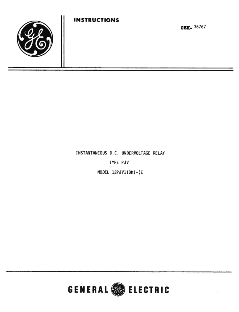 GE PJV Series User manual