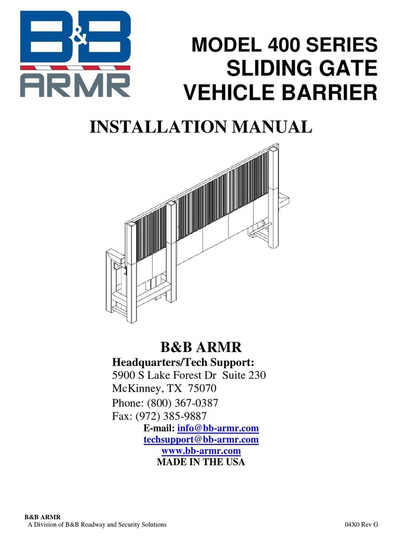 B&B ARMR 400 Series User manual