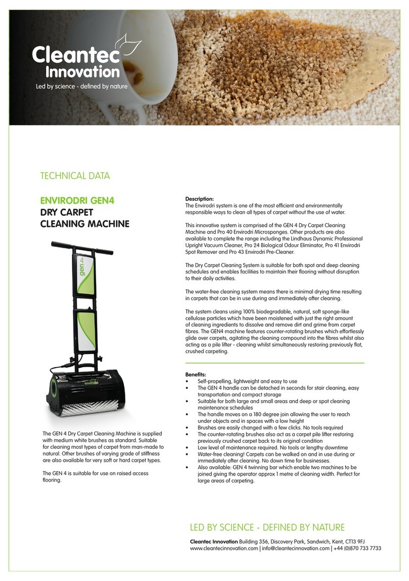 Cleantec Innovation ENVIRODRI GEN4 Technical data