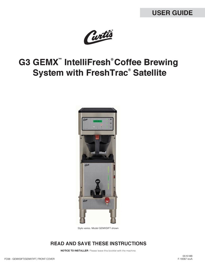 Curtis G3 GEMX IntelliFresh FreshTrac GEMXSIFT... user guide