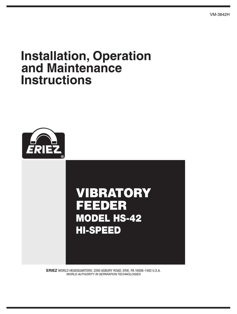 Eriez HS-42 Installation, operation and maintenance instructions