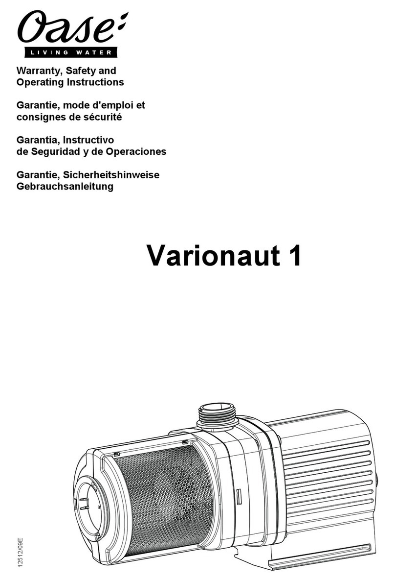 Oase Varionaut 1 Warranty, safety and operating instructions