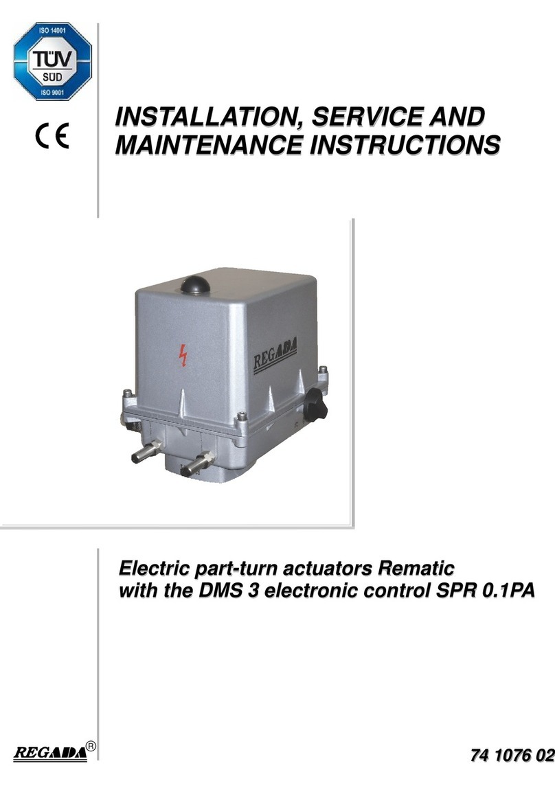 Regada SPR 0.1PA Installation, service and maintenance instructions