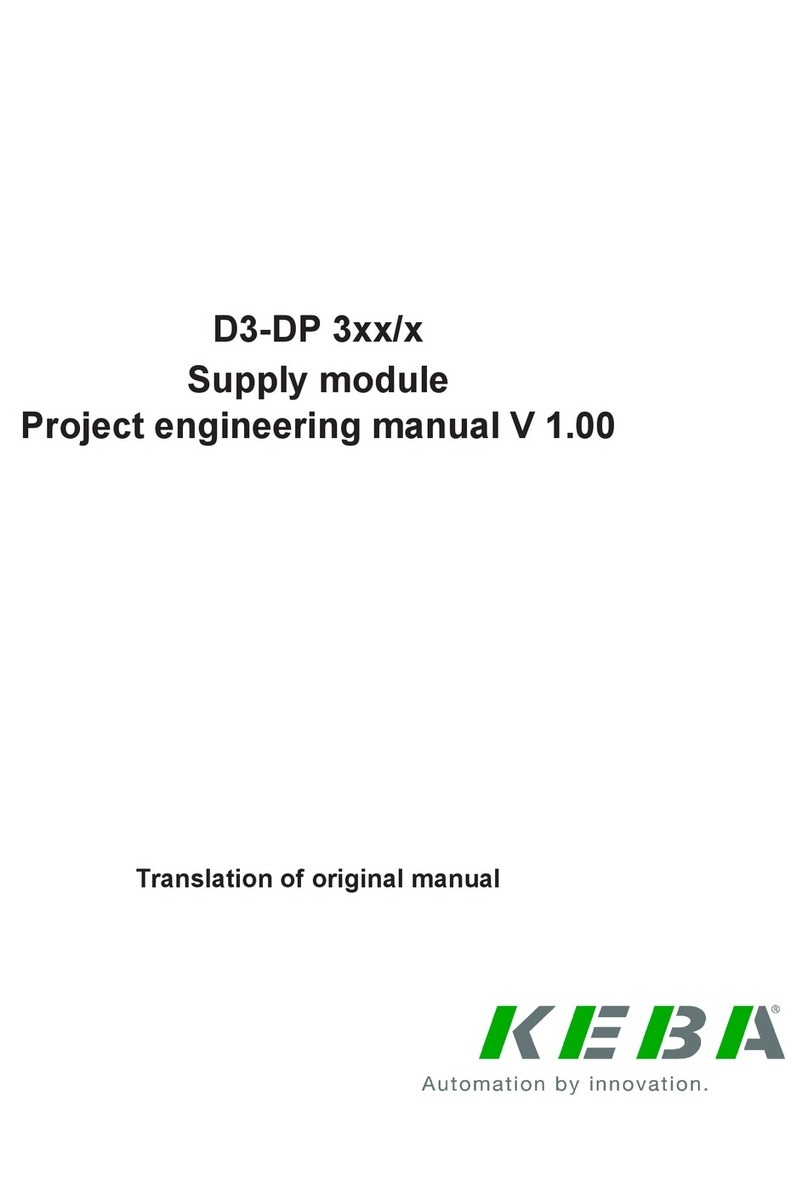 Keba D3DP 3 Series Project engineering manual
