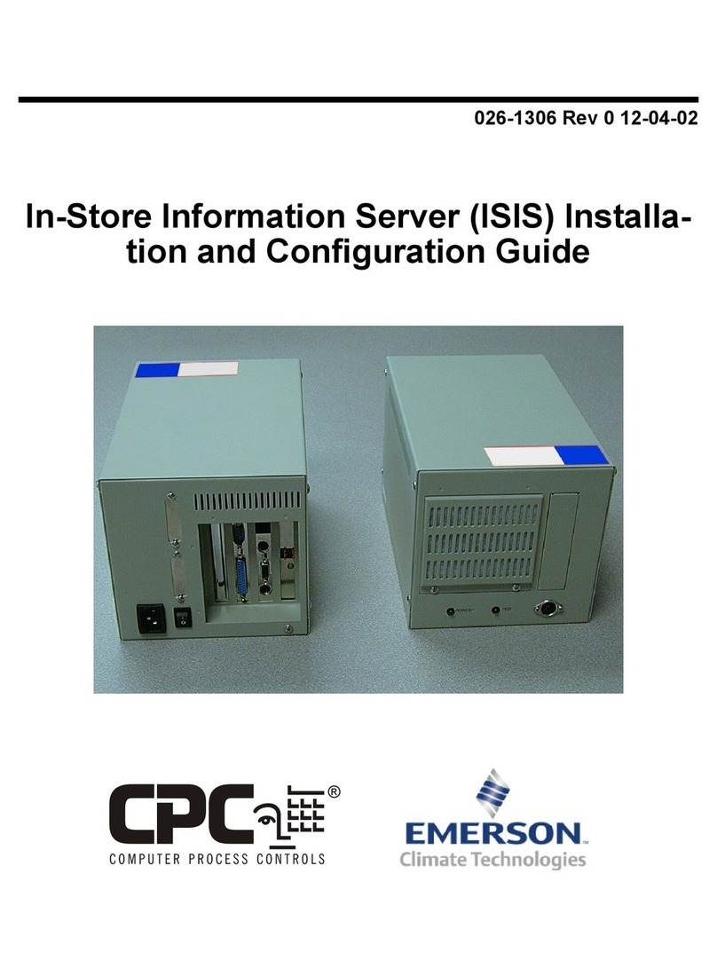 Emerson CPC ISIS Operator's manual