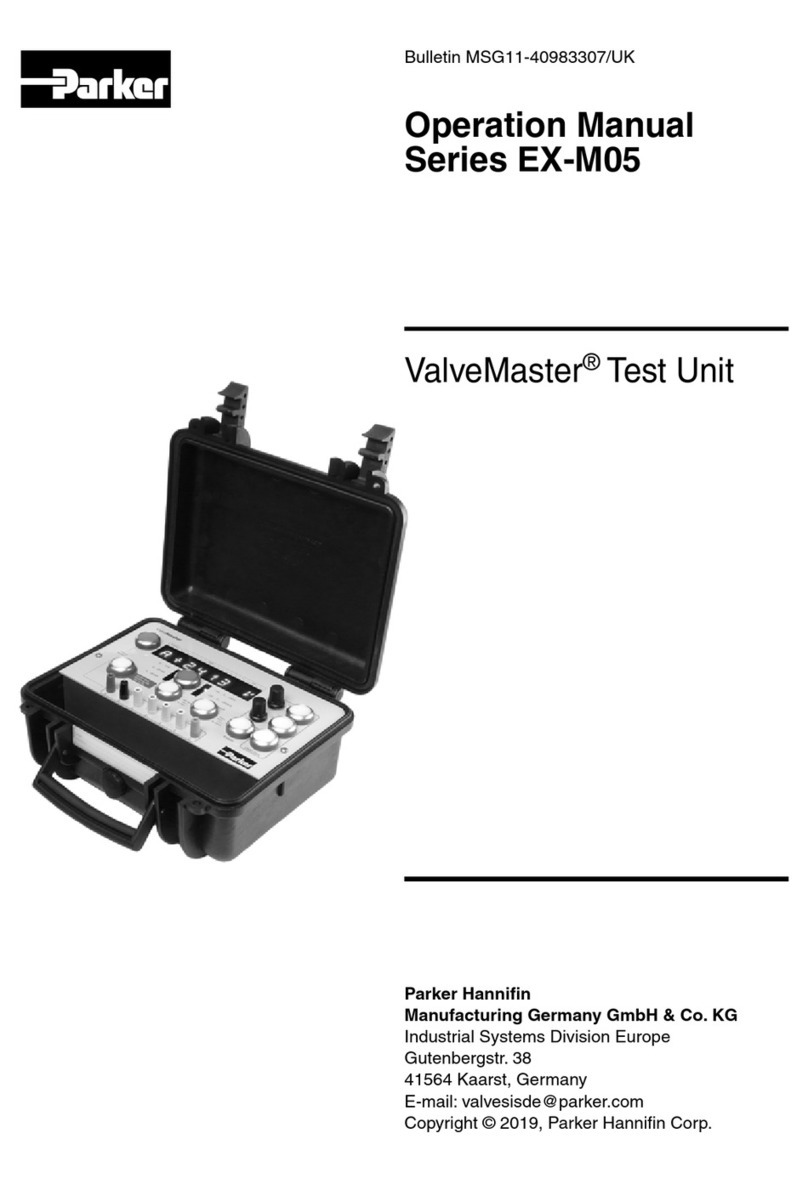 Parker ValveMaster EX-M05 Series Operation manual