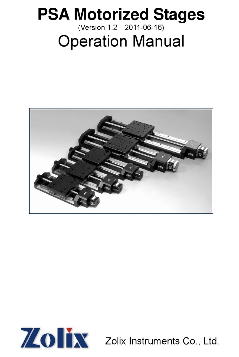 Zolix Instruments PSA Series operating manual