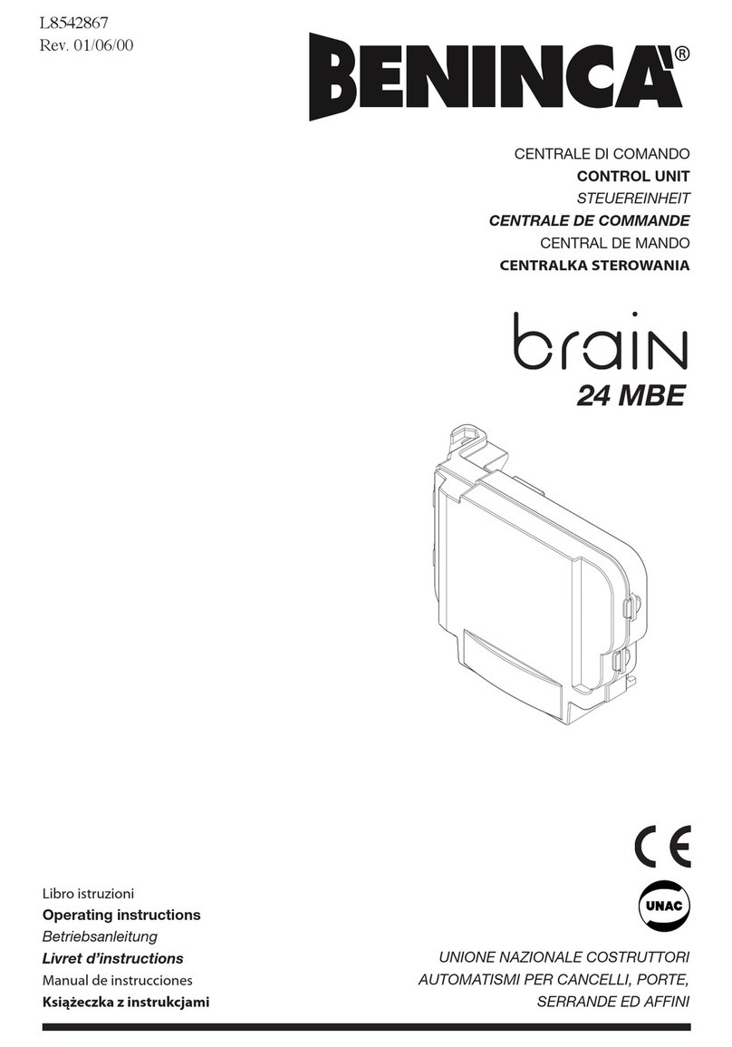 Beninca Brain 24 MBE User manual