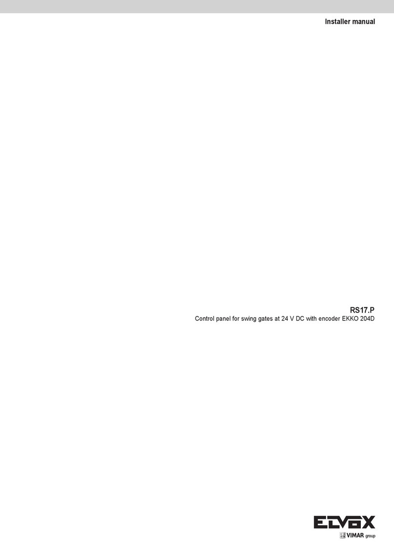 Vimar Elvox RS17.P User guide