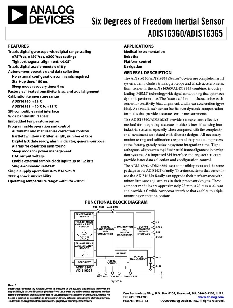Analog Devices ADIS16360 User manual