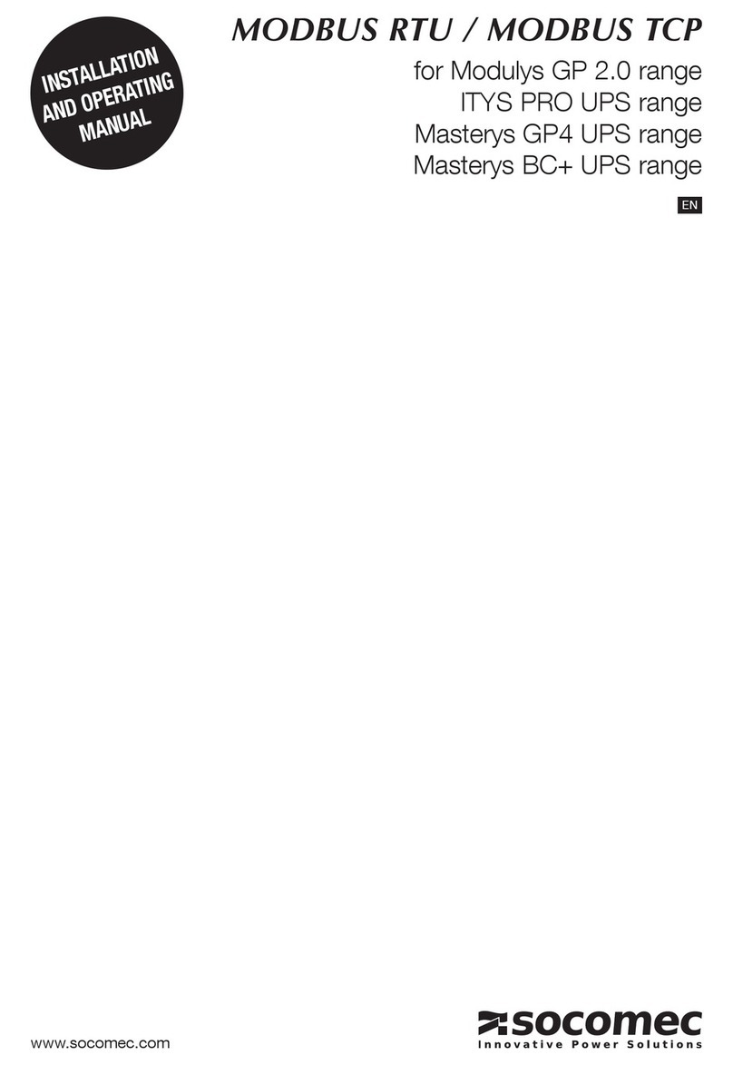 socomec Modulys GP 2.0 Series User manual