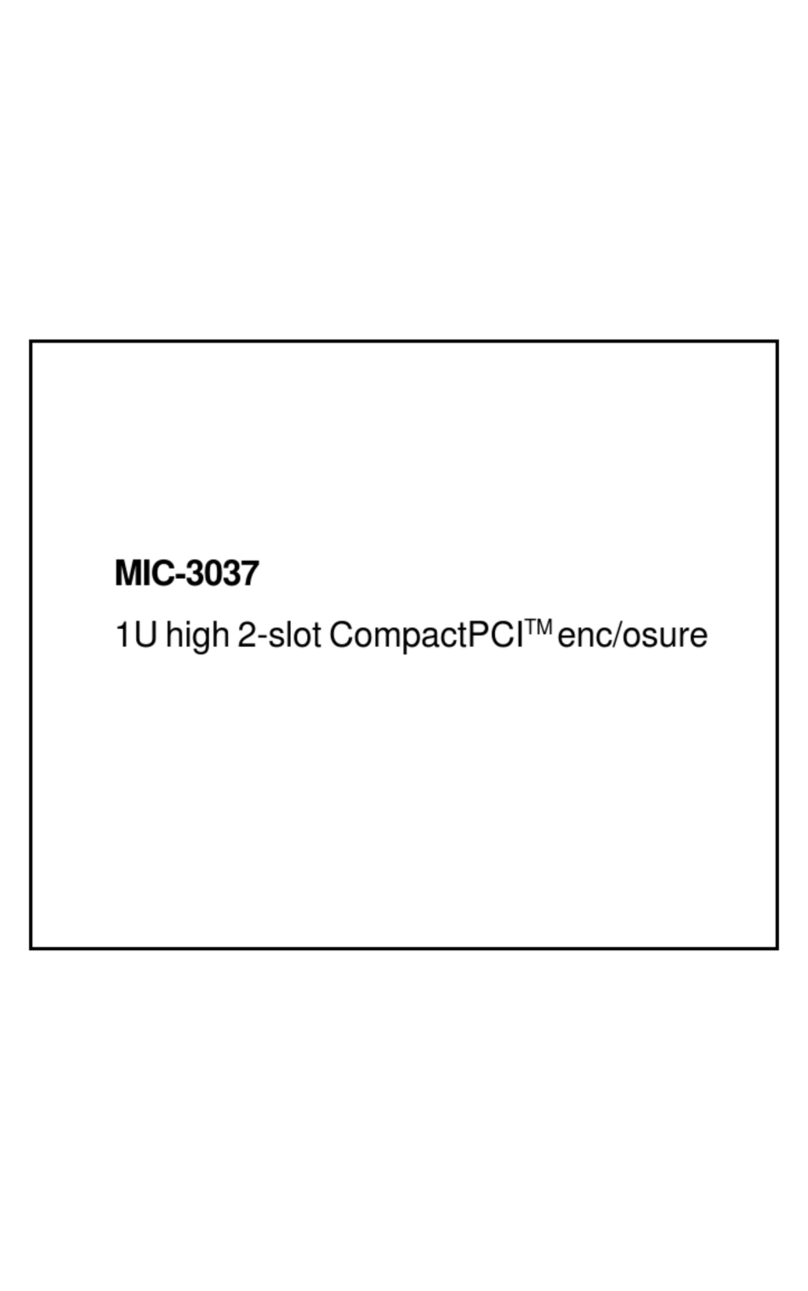 Advantech MIC-3037 manual